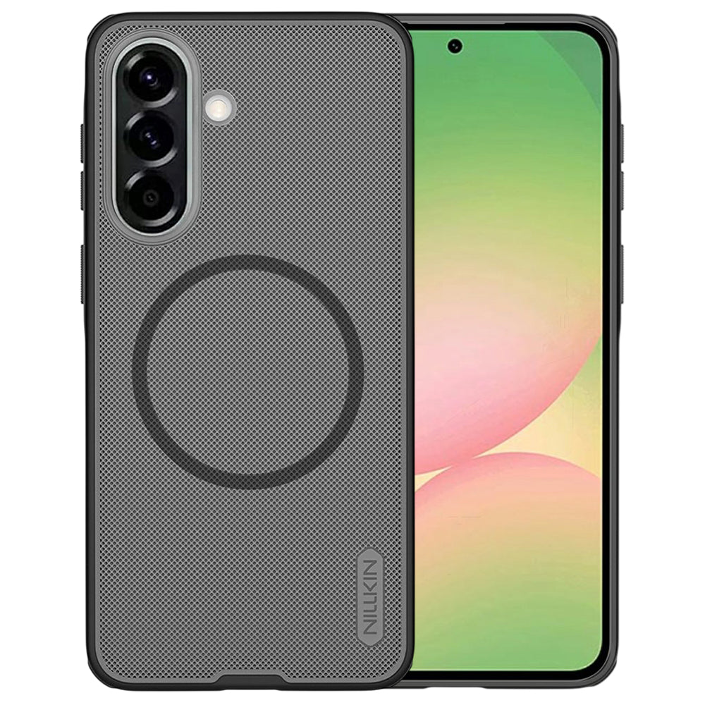 Coque MagSafe pour Samsung Galaxy A57 5G, Nillkin, Super Shield Pro, Noire Transparente Satinée