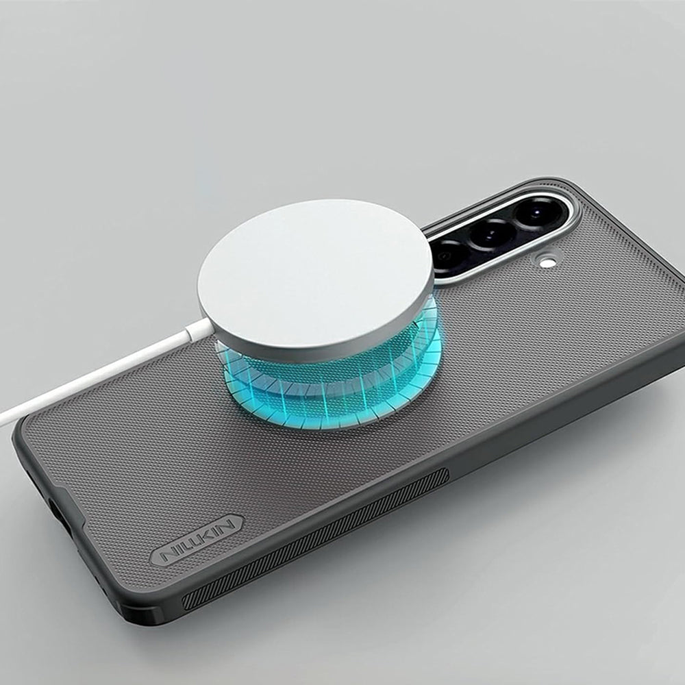 Coque MagSafe pour Samsung Galaxy A57 5G, Nillkin, Super Shield Pro, Noire Transparente Satinée