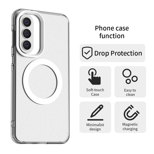 MagSafe Hülle für Samsung Galaxy A57 5G, Techsuit, CandyCase, Weiß