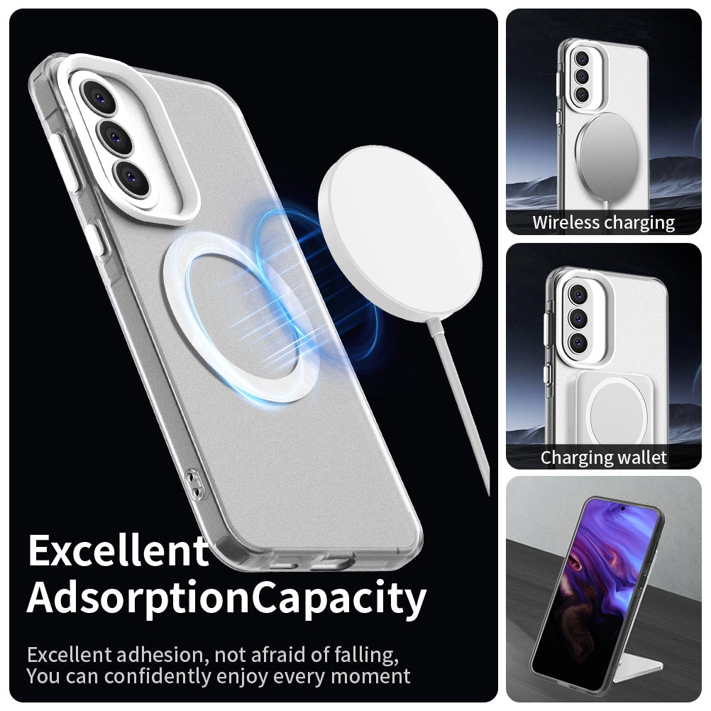 Étui MagSafe pour Samsung Galaxy A57 5G, Techsuit, CandyCase, Blanc