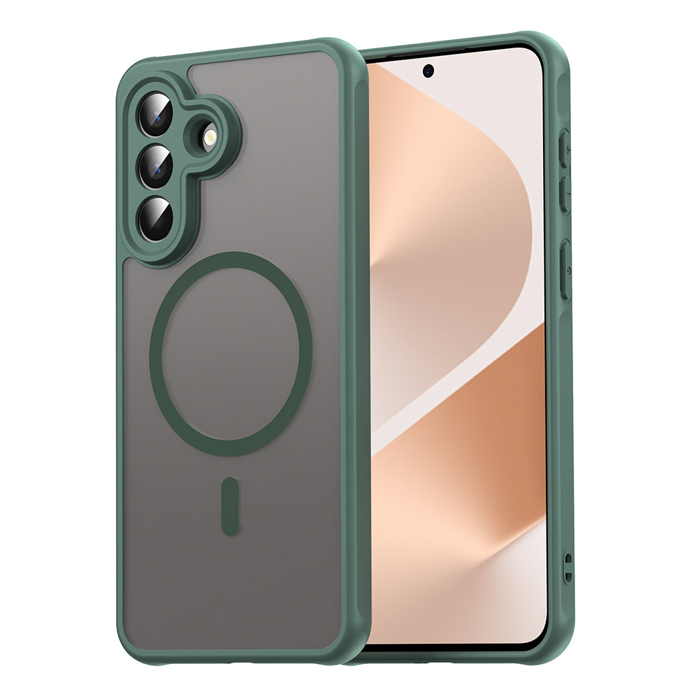 Coque MagSafe pour Samsung Galaxy A57 5G, Techsuit, HaloFrost II, Vert