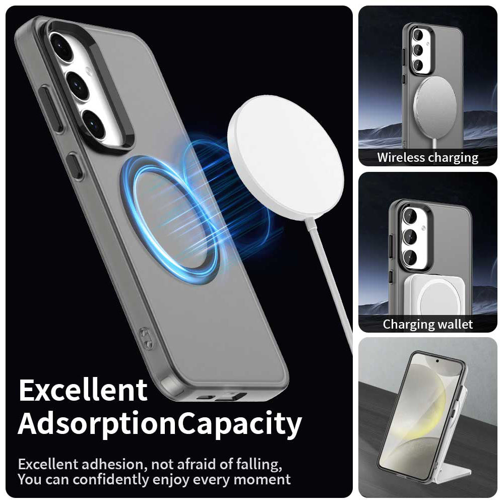 Coque MagSafe pour Samsung Galaxy S23 FE S711, Techsuit, CandyCase, Noire