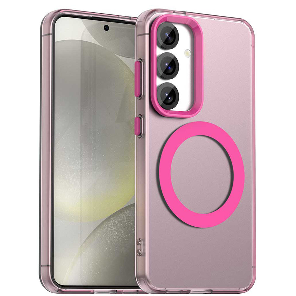 Coque MagSafe pour Samsung Galaxy S23 FE S711, Techsuit, CandyCase, Rose