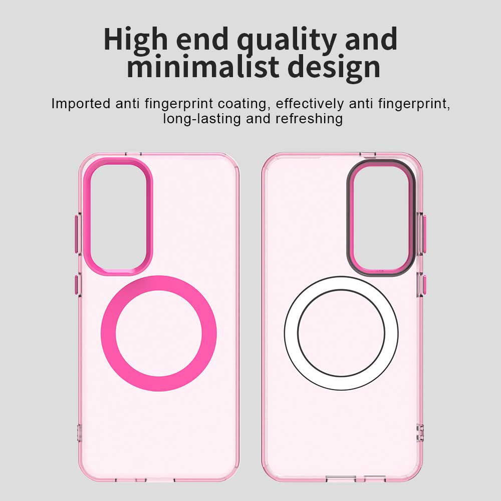 Coque MagSafe pour Samsung Galaxy S23 FE S711, Techsuit, CandyCase, Rose