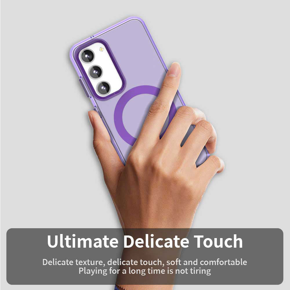 Coque MagSafe pour Samsung Galaxy S23 S911, Techsuit, CandyCase, Violet