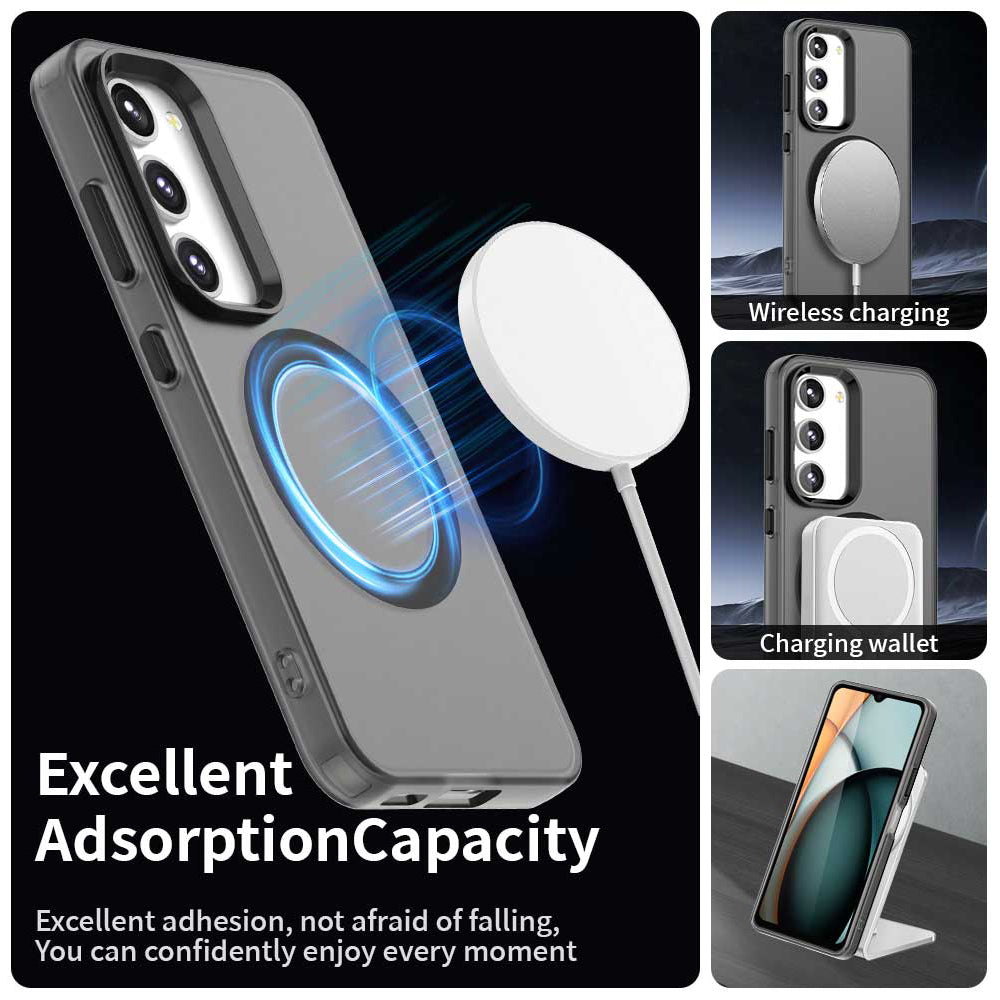 Coque MagSafe pour Samsung Galaxy S23 S911, Techsuit, CandyCase, Noire