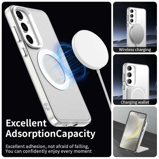 MagSafe-hoesje voor Samsung Galaxy S24 FE S721, Techsuit, CandyCase, Wit