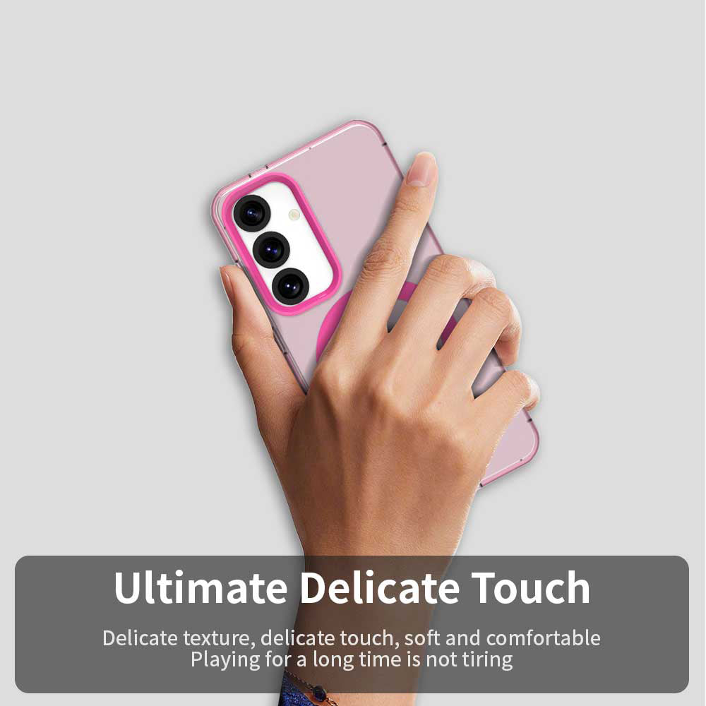 Coque MagSafe pour Samsung Galaxy S24 FE S721, Techsuit, CandyCase, Rose
