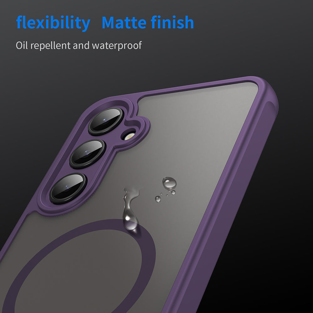 Coque MagSafe pour Samsung Galaxy S24 FE S721, Techsuit, HaloFrost II, Violet