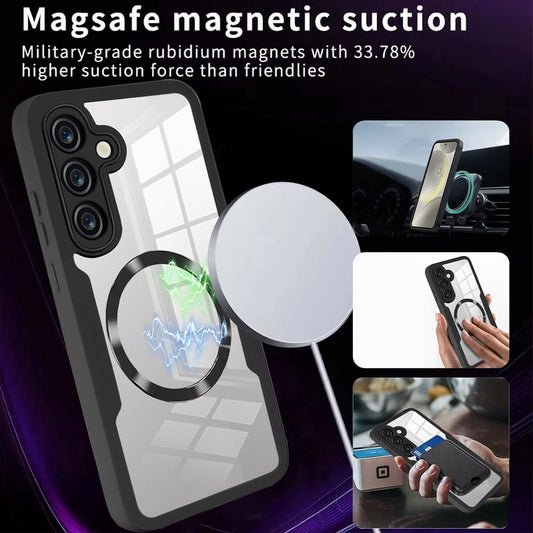 Coque MagSafe pour Samsung Galaxy S24+ S926, Techsuit, ColorVerse 360, Bleue