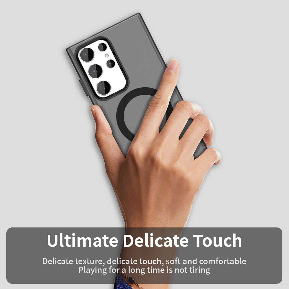 Coque MagSafe pour Samsung Galaxy S24 Ultra S928, Techsuit, CandyCase, Noire