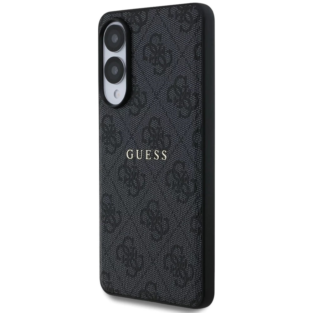 MagSafe Hülle für Samsung Galaxy S25 Edge S937, Guess, 4G Ring Classic Logo, Schwarz