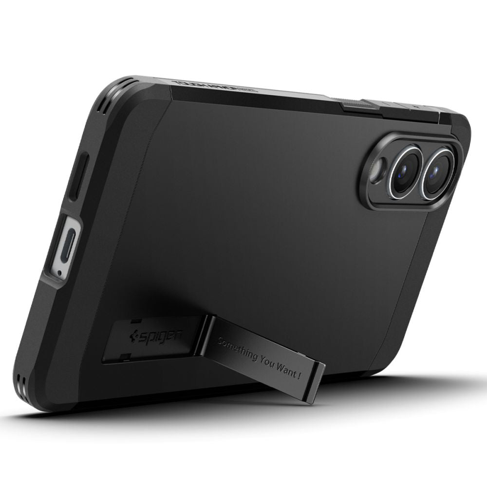 MagSafe hoesje voor Samsung Galaxy S25 Edge S937, Spigen, Tough Armor, Zwart ACS09422