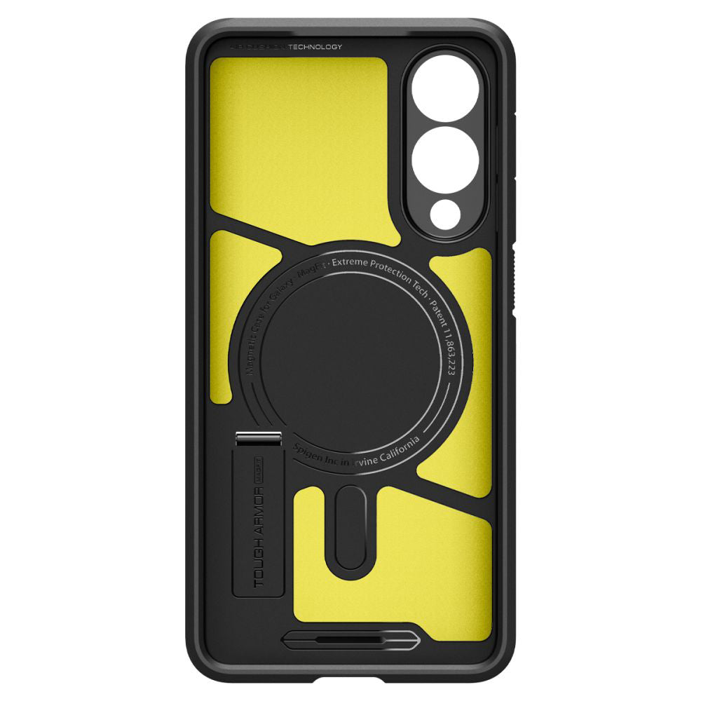 MagSafe hoesje voor Samsung Galaxy S25 Edge S937, Spigen, Tough Armor, Zwart ACS09422