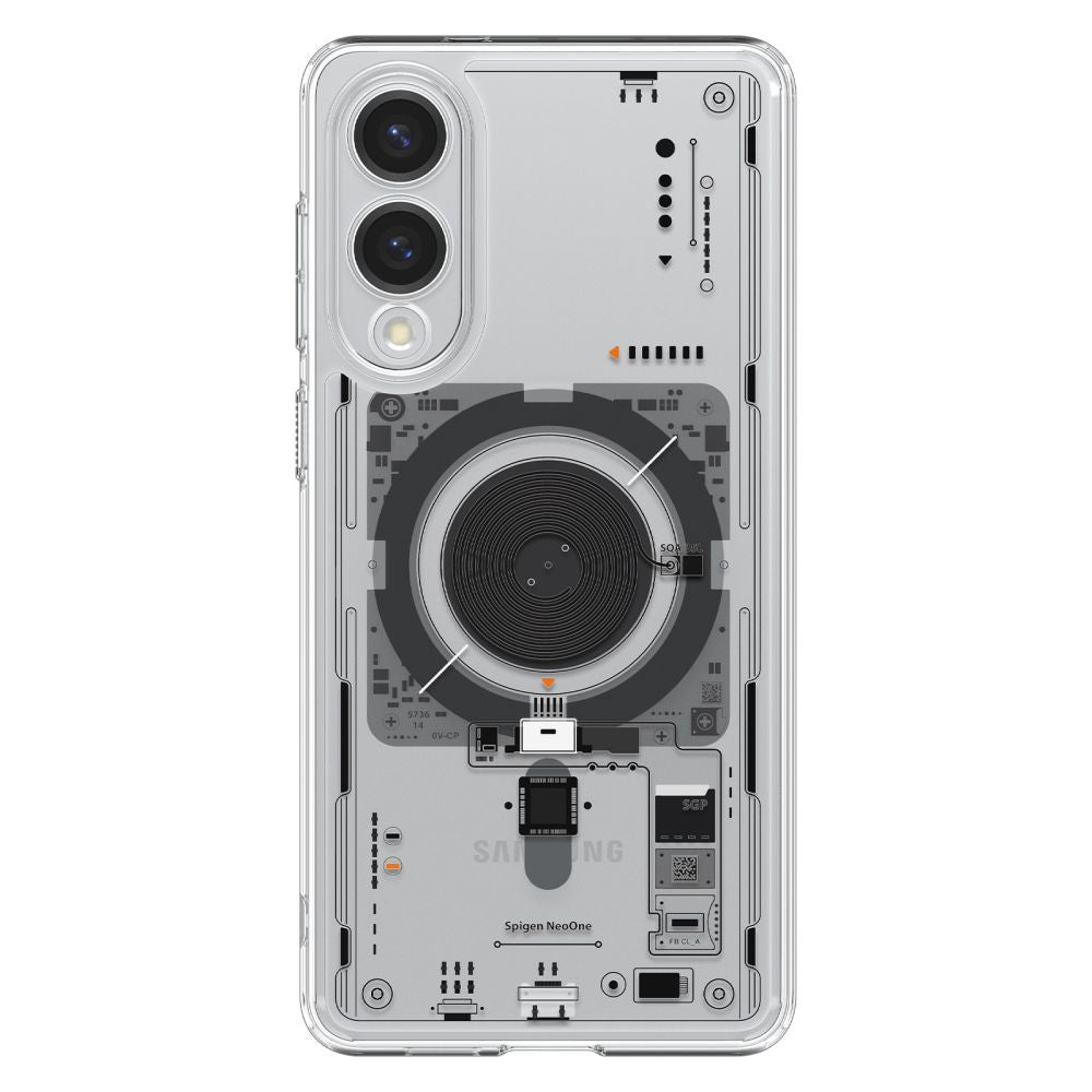 MagSafe hoesje voor Samsung Galaxy S25 Edge S937, Spigen, Ultra Hybrid Neo One, Transparant ACS09416