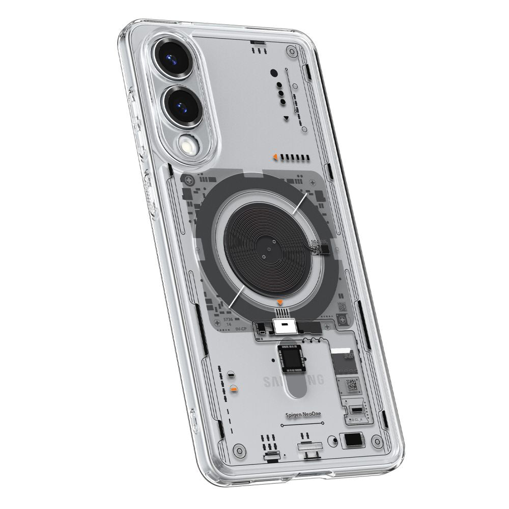 MagSafe hoesje voor Samsung Galaxy S25 Edge S937, Spigen, Ultra Hybrid Neo One, Transparant ACS09416