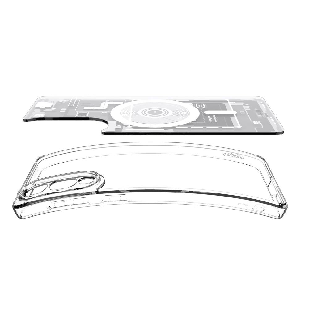 Hoes MagSafe voor Samsung Galaxy S25 Edge S937, Spigen, Ultra Hybrid Zero One, Wit ACS09417