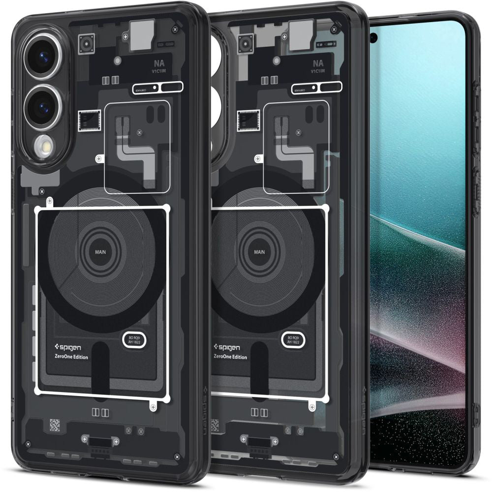 Coque MagSafe pour Samsung Galaxy S25 Edge S937, Spigen, Ultra Hybrid Zero One, Noire ACS09415