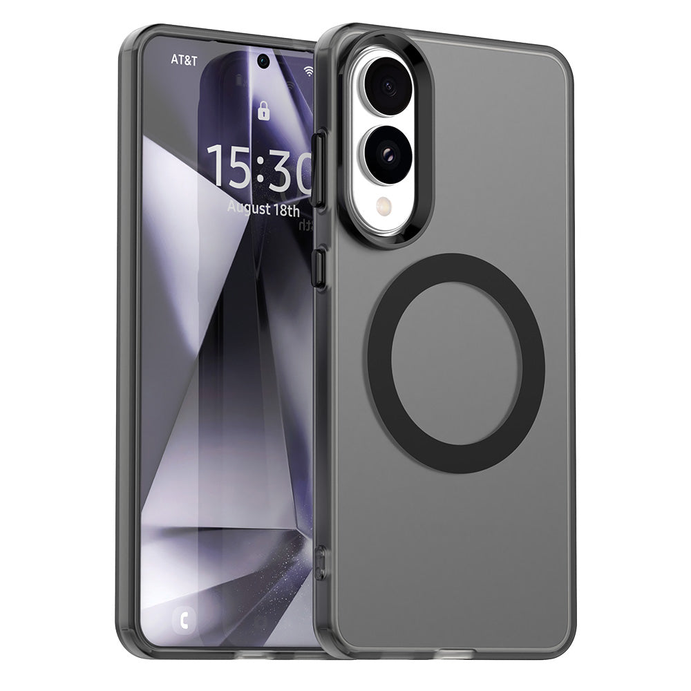 Coque MagSafe pour Samsung Galaxy S25 Edge S937, Techsuit, CandyCase, Noire