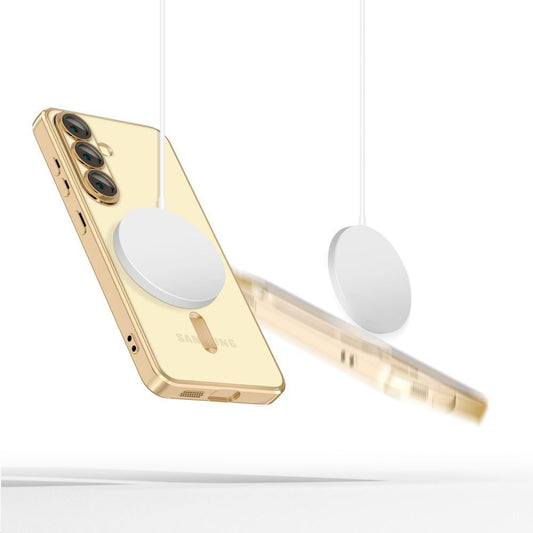 MagSafe-Hülle für Samsung Galaxy S25 Edge S937, Techsuit, Luxury Crystal, Schwarz