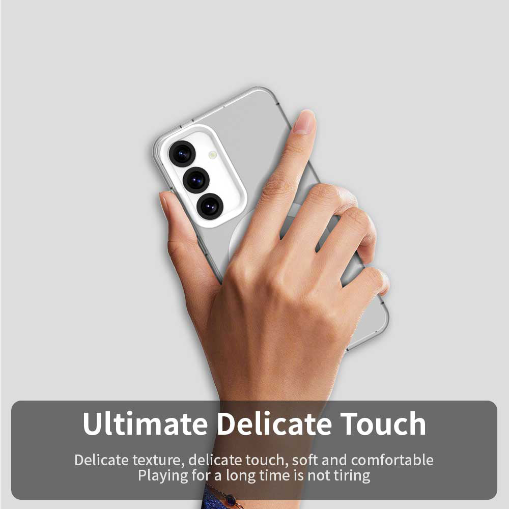 Coque MagSafe pour Samsung Galaxy S25+ S936 / S24+ S926, Techsuit, CandyCase, Blanche