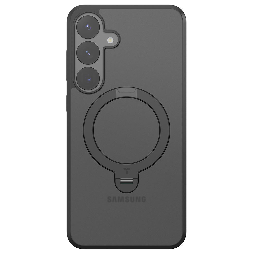 MagSafe Hülle für Samsung Galaxy S25+ S936, Torras, Ostand Spin, Schwarz