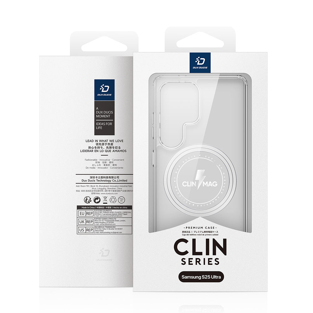 Coque MagSafe pour Samsung Galaxy S25 Ultra S938, DUX DUCIS, Clin, Transparente
