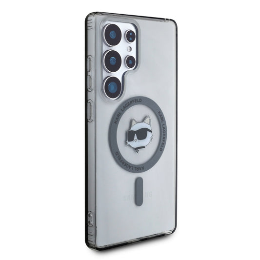 Housse MagSafe pour Samsung Galaxy S25 Ultra S938, Karl Lagerfeld, IML Choupette's Head, Noire