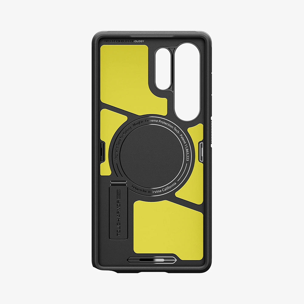 Coque MagSafe pour Samsung Galaxy S25 Ultra S938, Spigen, Tough Armor, Noire ACS08964