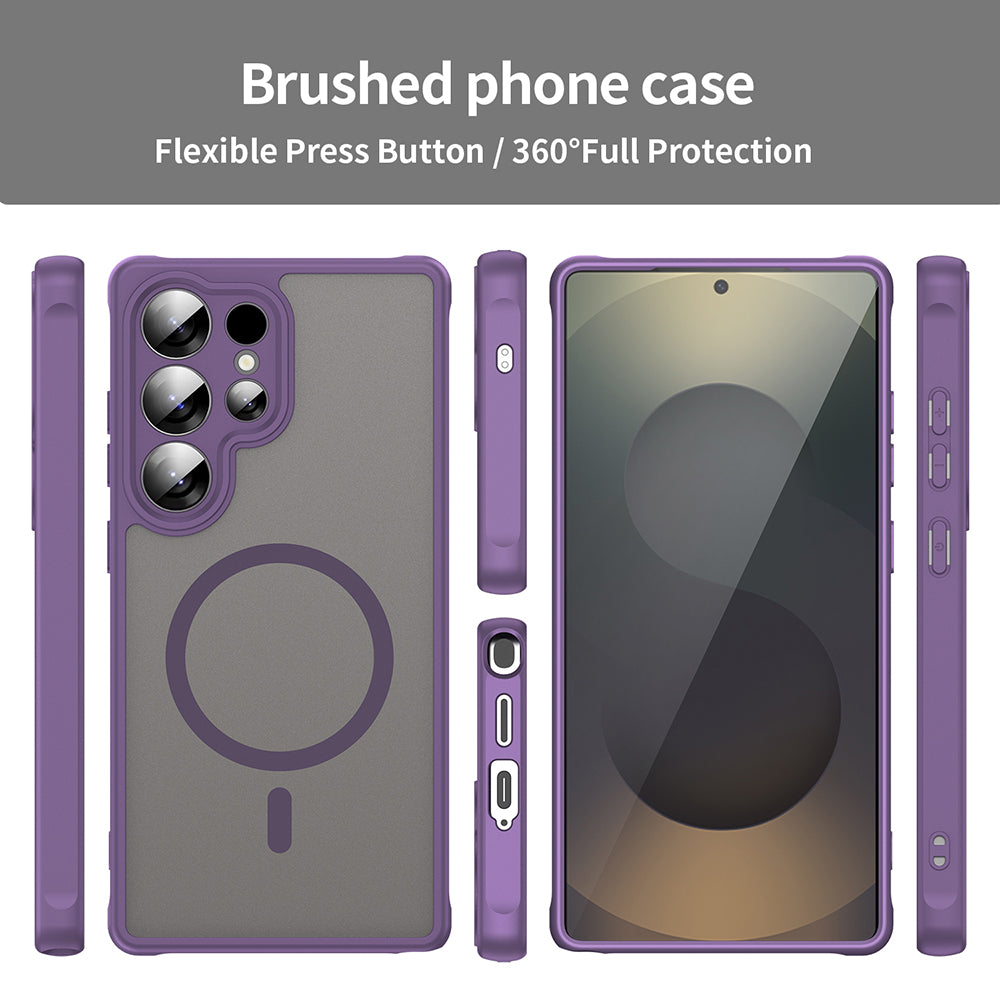 Coque MagSafe pour Samsung Galaxy S25 Ultra S938, Techsuit, HaloFrost II, Violet