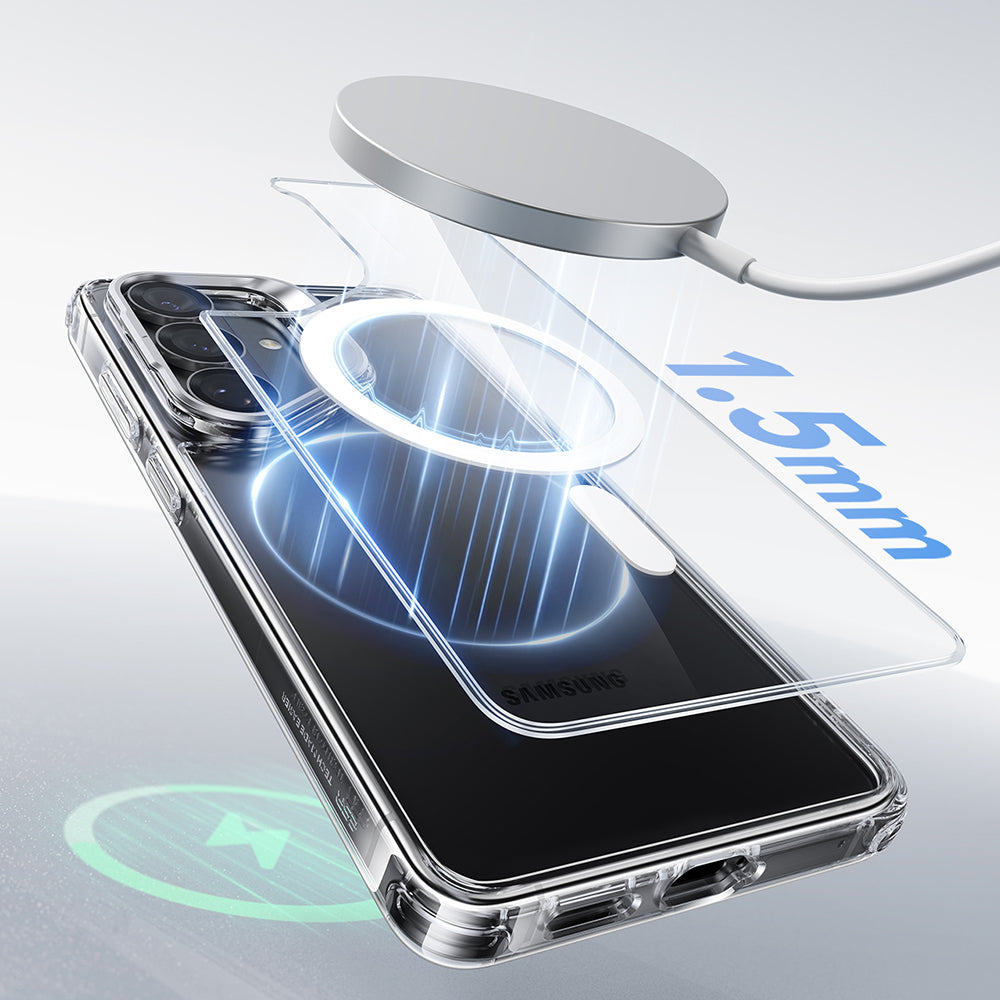 MagSafe Hülle für Samsung Galaxy S26 Plus S947, ESR, Classic Hybrid Kickstand, Transparent