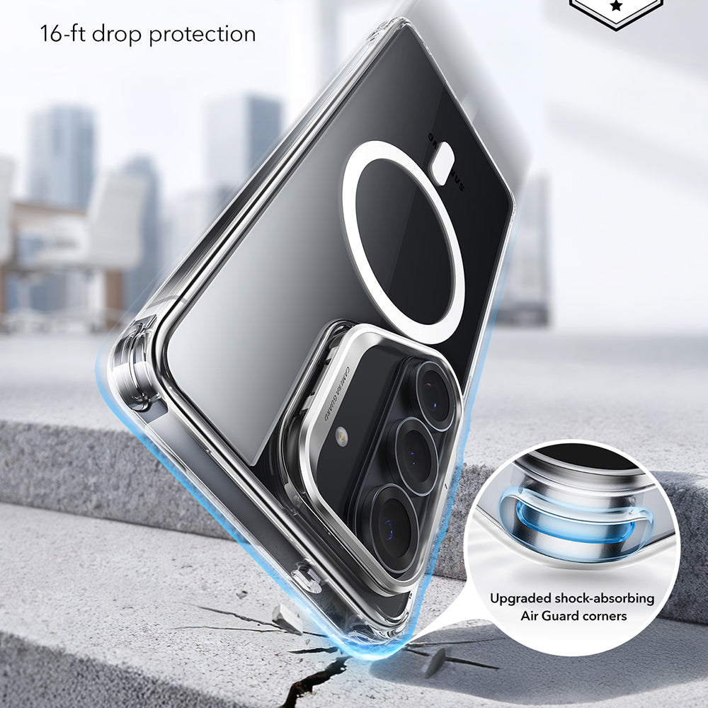 MagSafe Hülle für Samsung Galaxy S26 Plus S947, ESR, Classic Hybrid Kickstand, Transparent