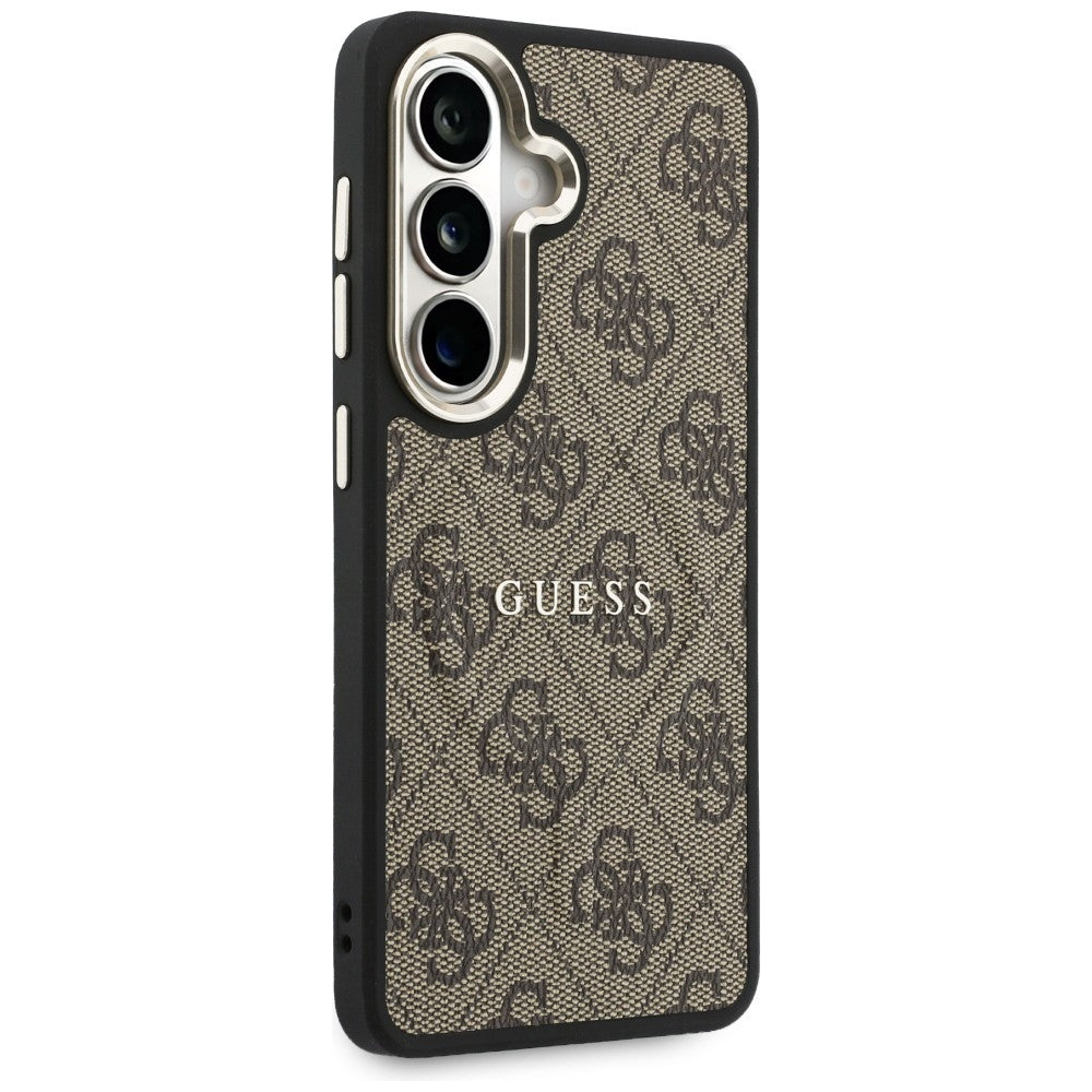 Étui MagSafe pour Samsung Galaxy S26 Plus S947, Guess, 4G Embossed Ring, Marron