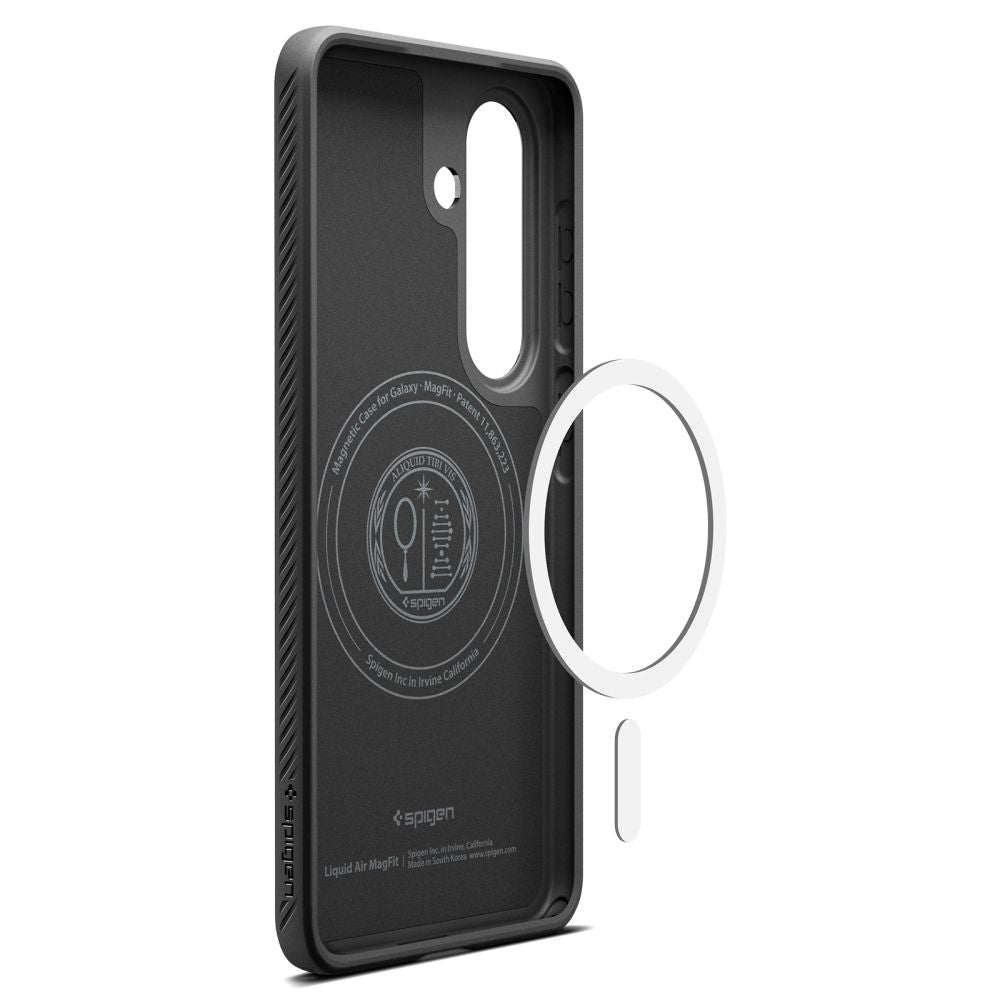 MagSafe hoesje voor Samsung Galaxy S26 Plus S947, Spigen, Liquid Air, Matzwart ACS10704