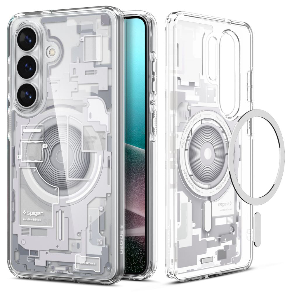 Coque MagSafe pour Samsung Galaxy S26 Plus S947, Spigen, Ultra Hybrid Zero One, Blanche ACS10712