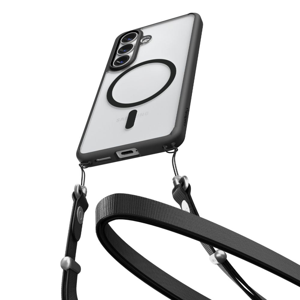 MagSafe hoesje voor Samsung Galaxy S26 Plus S947, Spigen, Ultra Hybrid, Matzwart ACS10710
