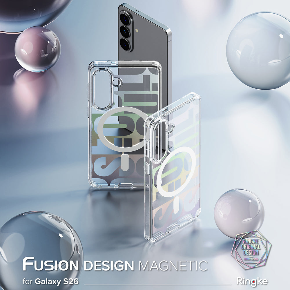 Coque MagSafe pour Samsung Galaxy S26 S942, Ringke, Fusion Seoul, Transparente
