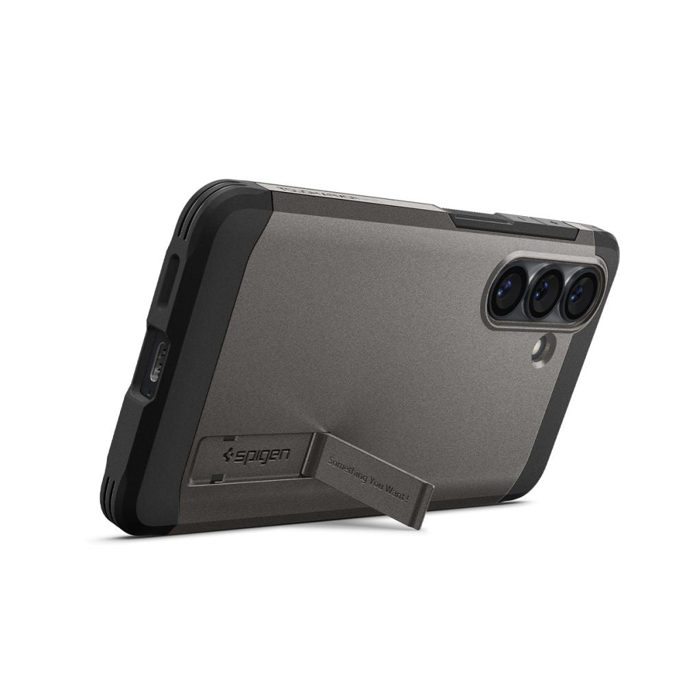 MagSafe hoesje voor Samsung Galaxy S26 S942, Spigen, Tough Armor, Grijs ACS10739