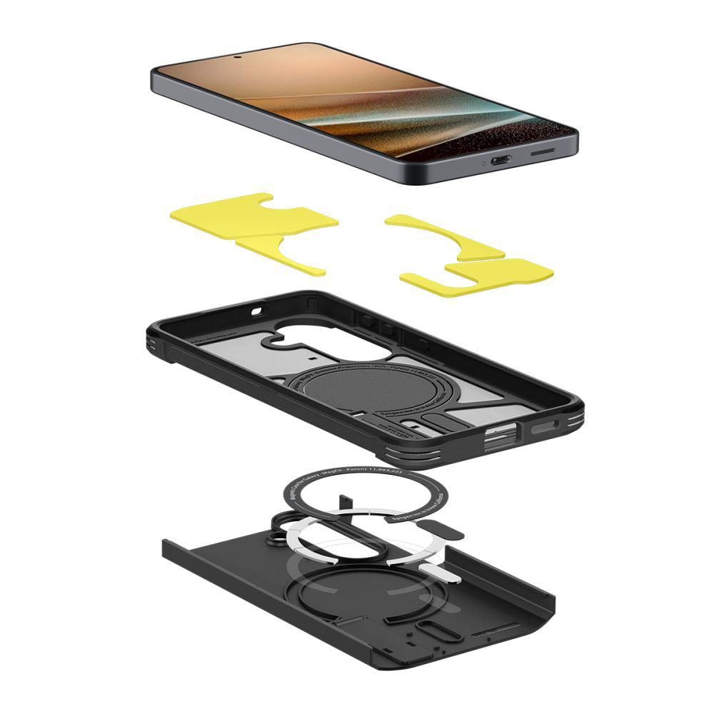 MagSafe hoesje voor Samsung Galaxy S26 S942, Spigen, Tough Armor, Zwart ACS10738