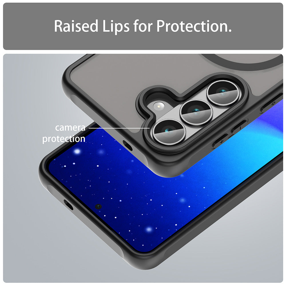 MagSafe Hülle für Samsung Galaxy S26 S942, Techsuit, HaloFrost II, Schwarz