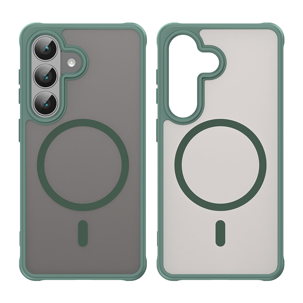 Housse MagSafe pour Samsung Galaxy S26 S942, Techsuit, HaloFrost II, Vert