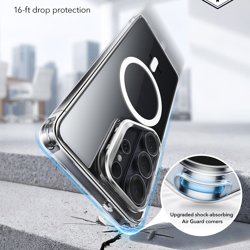 Coque MagSafe pour Samsung Galaxy S26 Ultra S948, ESR, Classic Hybrid Kickstand, Transparente