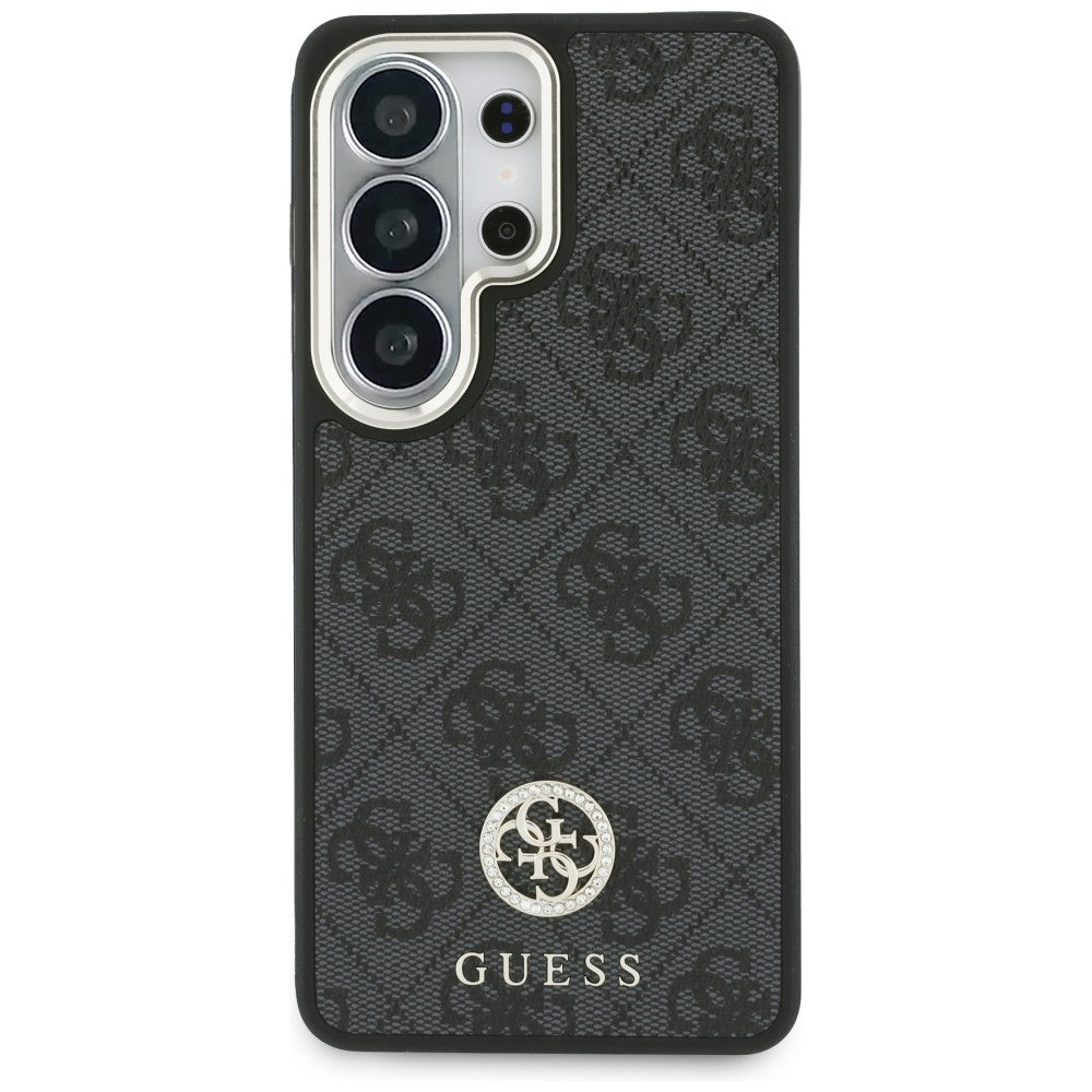 MagSafe hoesje voor Samsung Galaxy S26 Ultra S948, GUESS, 4G Big Rhinestone Triangle Strap, Zwart