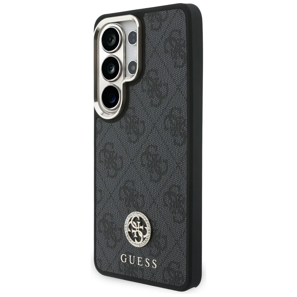MagSafe hoesje voor Samsung Galaxy S26 Ultra S948, GUESS, 4G Big Rhinestone Triangle Strap, Zwart