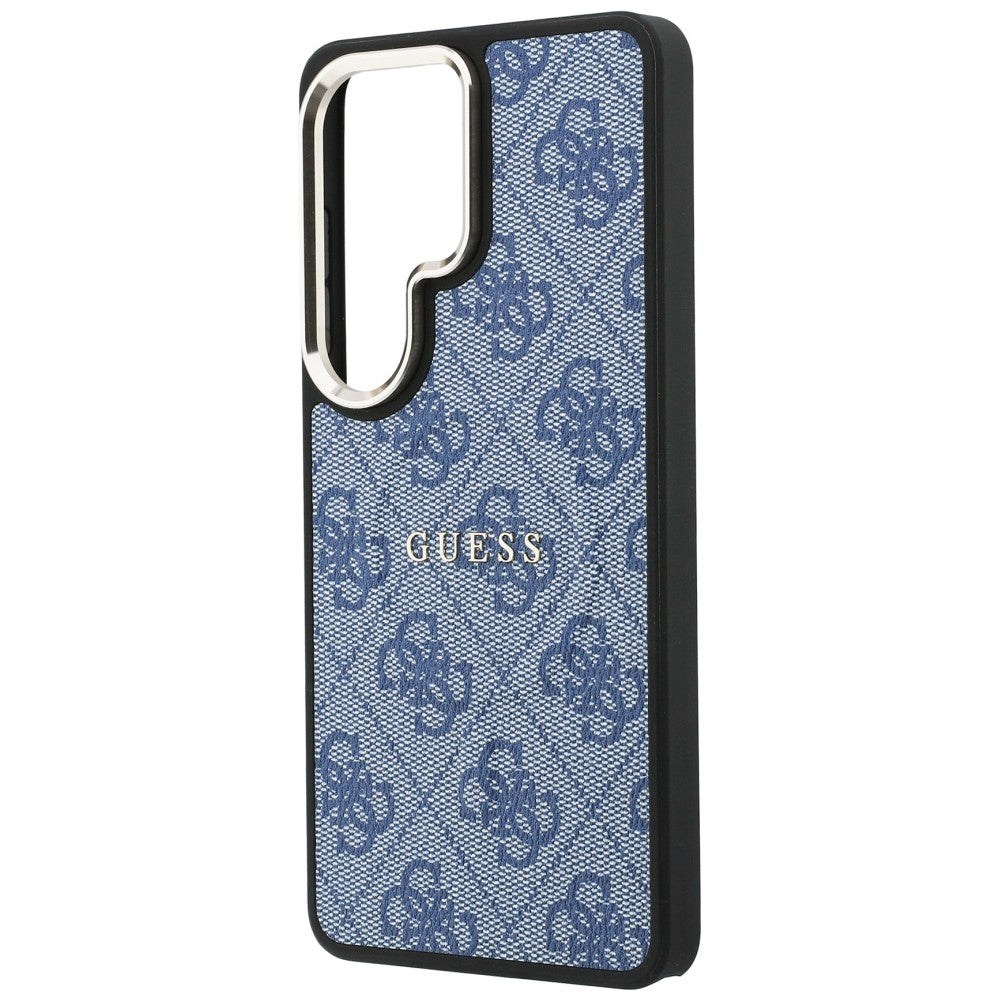 MagSafe Hülle für Samsung Galaxy S26 Ultra S948, Guess, 4G Embossed Ring, Blau