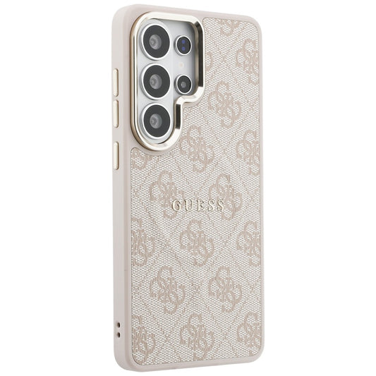 MagSafe Hülle für Samsung Galaxy S26 Ultra S948, Guess, 4G Embossed Ring, Rosa