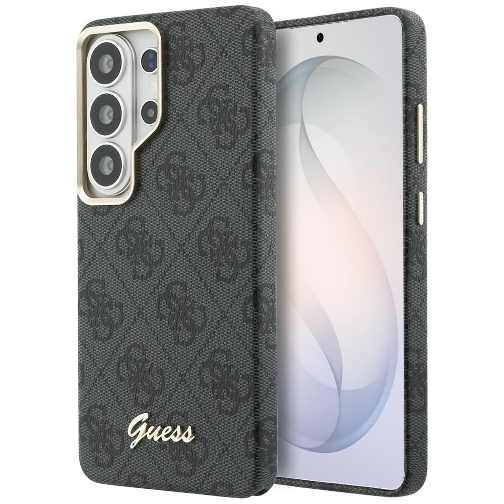 MagSafe hoesje voor Samsung Galaxy S26 Ultra S948, Guess, 4G Script Logo, Zwart