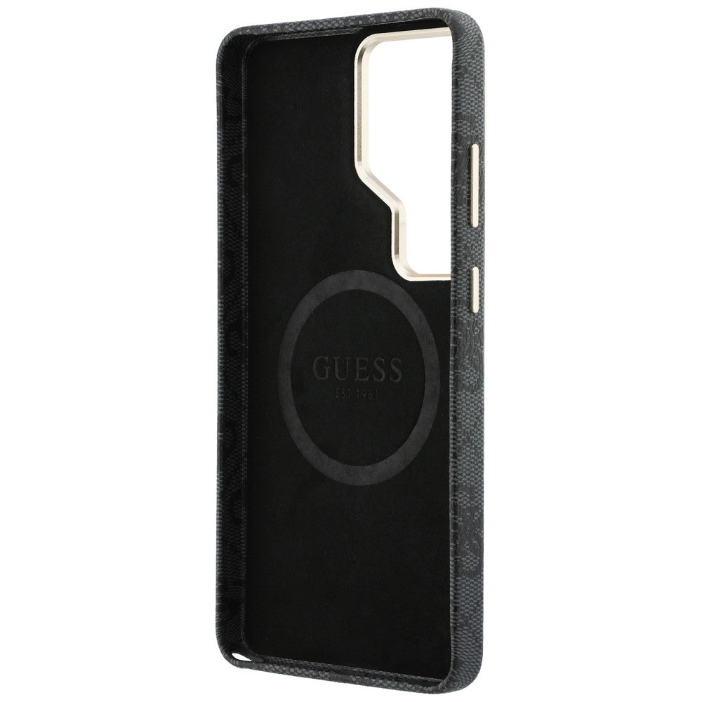 MagSafe hoesje voor Samsung Galaxy S26 Ultra S948, Guess, 4G Script Logo, Zwart