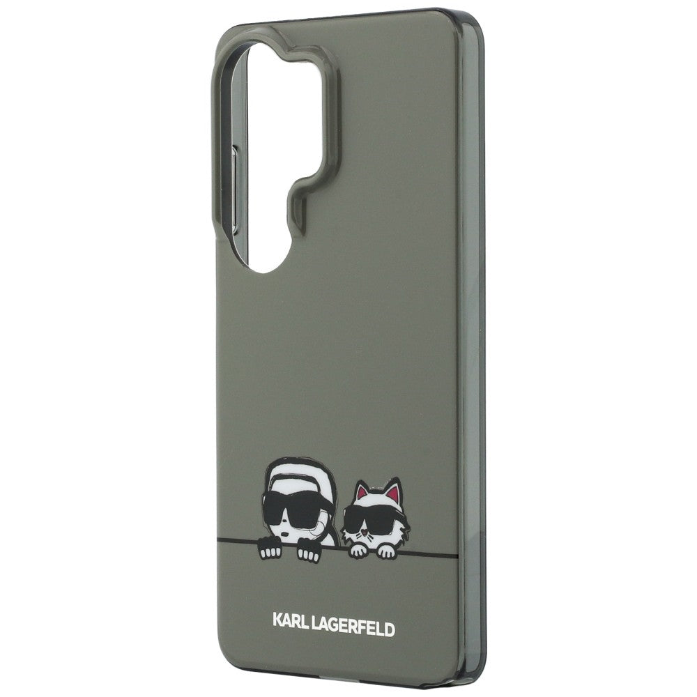 MagSafe hoesje voor Samsung Galaxy S26 Ultra S948, Karl Lagerfeld, IML Karl & Choupette Peekaboo Logo, Zwart