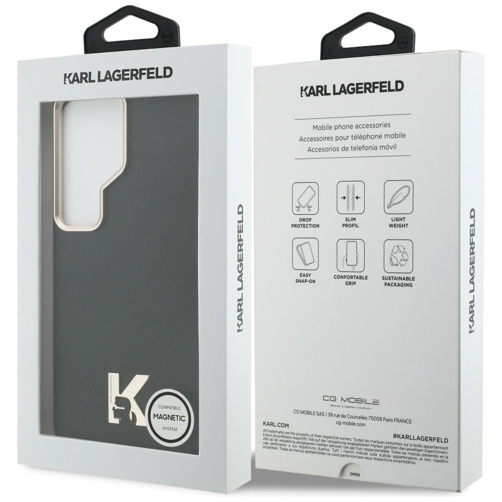 MagSafe hoes voor Samsung Galaxy S26 Ultra S948, Karl Lagerfeld, Karl Head Logo, Zwart